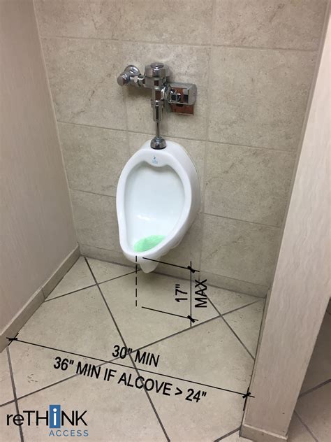 accessible urinal height height  urinal