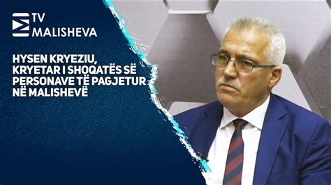 NPult Hysen Kryeziu Kryetar i Shoqatës së Personave të Pagjetur në