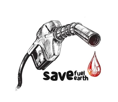 Save Fuel Pump Icon Petrol Station Sign