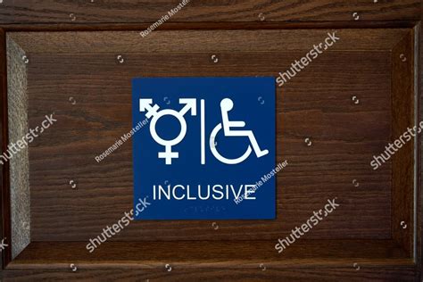 Ada Compliant Gender Inclusive Symbol Restroom Wall Sign With