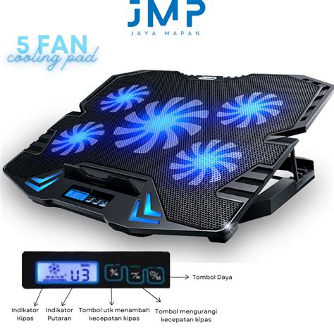 Jual Cooling Pad Laptop 5 Fan / Kipas Pendingin Laptop / Kipas Laptop Gaming | Shopee Indonesia