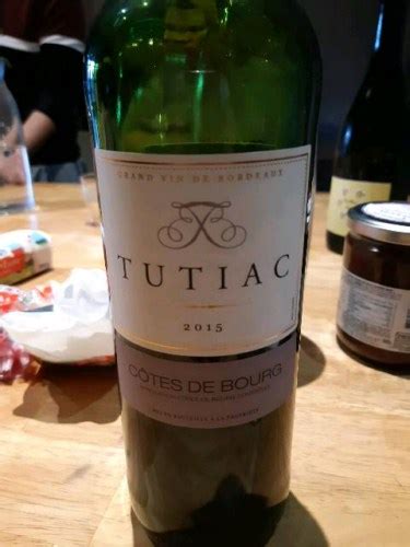 Les Vignerons de Tutiac Côtes de Bourg Rouge Vivino United States