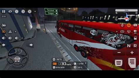 AGRA MAS RUTE WONOGIRI SOLO BUSSID V4 2 MOD LIVERY PART 1 YouTube