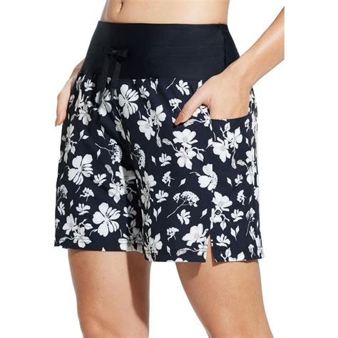 Baleaf Womens 5″ Quick Dry High Waisted Swim Board Shorts Upf 50