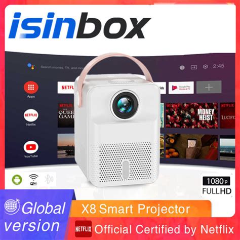 Local Stock COD ISinbox Android X8 Projector LCD 4K HD 200 Inch