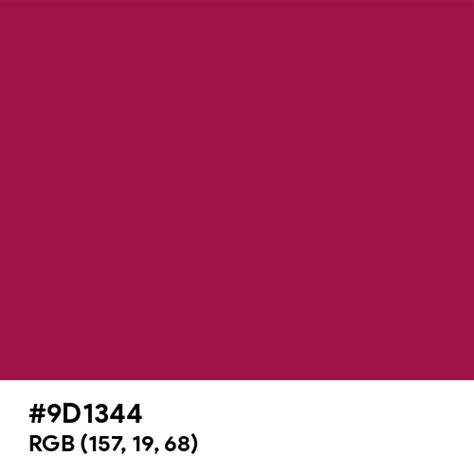 Carmine Pink color hex code is #9D1344