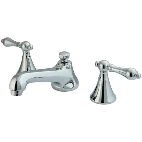 Kingston Brass Modern 8 In Widespread 2 Handle Bathroom Faucet In