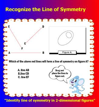 Recognize The Line Of Symmetry In Two Dimensional Figures Tpt