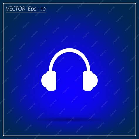 Premium Vector Headphones Icon Musical Accessory Flat Design