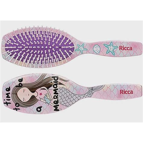 Escova Para Cabelo Infantil Ricca Oval Sereia 2420 Submarino