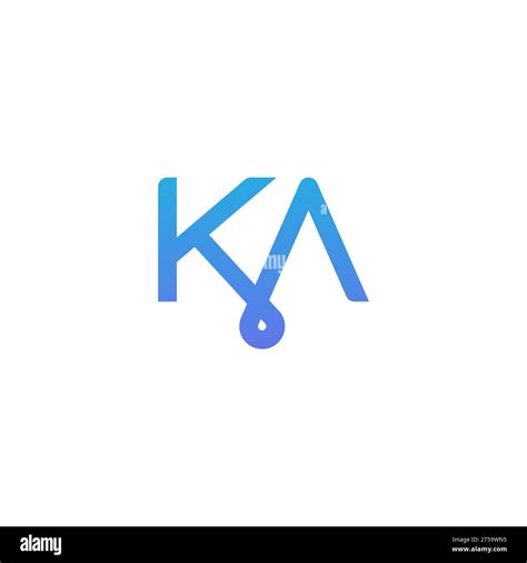 KA Logo KA Monogram Initial KA Logo Letter KA Logo Icon Vector