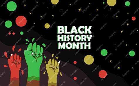 Premium Vector Hand Drawn Flat Black History Month Vector Illustration