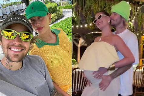 Hailey Bieber Embarazada Y Su Esposo Justin Acunan Su Barriguita En