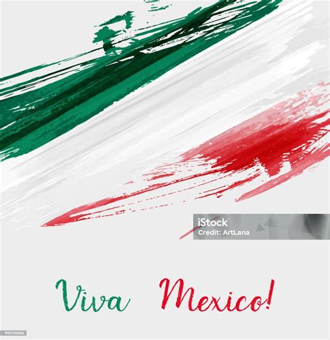 Viva Mexico Background Stock Illustration Download Image Now Flag