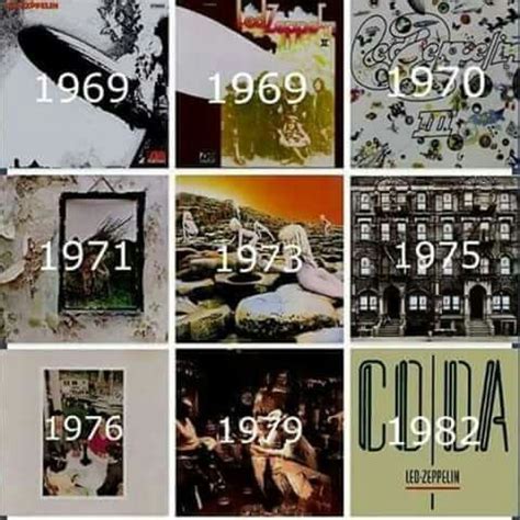 LED Zeppelin Albums In Order Of Release