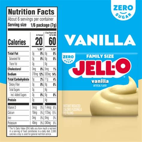 Jell O Vanilla Sugar Free Fat Free Instant Pudding Pie Filling Mix