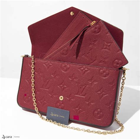 Louis Vuitton Pochette Felicie Monogram Empreinte Leather Bag