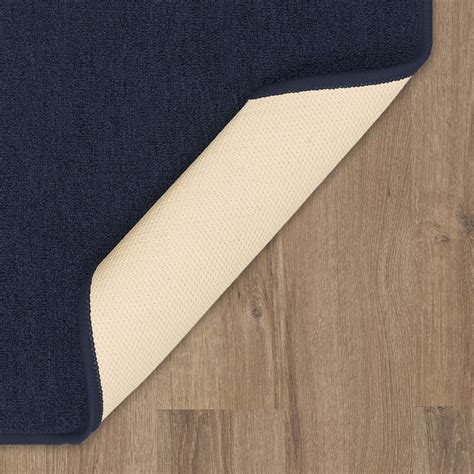 Mainstays Titan Solid Indoor Area Rug Navy 34 X 5