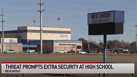 Threat prompts increased law enforcement presence at West Brook High School