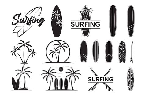 Premium Vector Surfing Vector Surf Board Illustrations Surfboard Clip