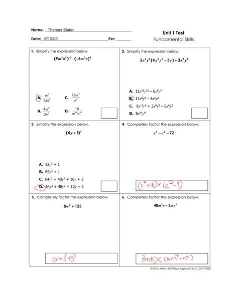 - 6.17.21 Unit 1 - Fundamental Skills ( Chapter Test).pdf - Lumin - NURS223 - Studocu