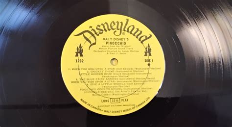 Walt Disney's Pinocchio Movie Soundtrack Featuring When - Etsy Canada