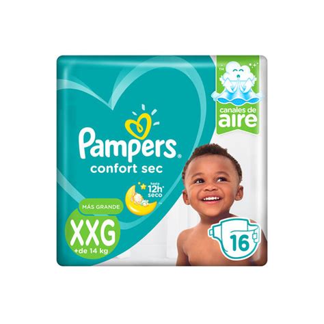 Pañales Desechables Pampers Confort Sec Xxg 16 Unidades Preunic