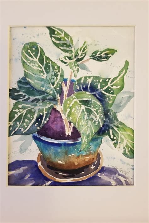 Original Watercolor Plant Art Original Houseplant Painting - Etsy ...