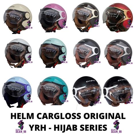 Jual Helm Cargloss Yrh Hijab Half Face Original Sni Shopee Indonesia