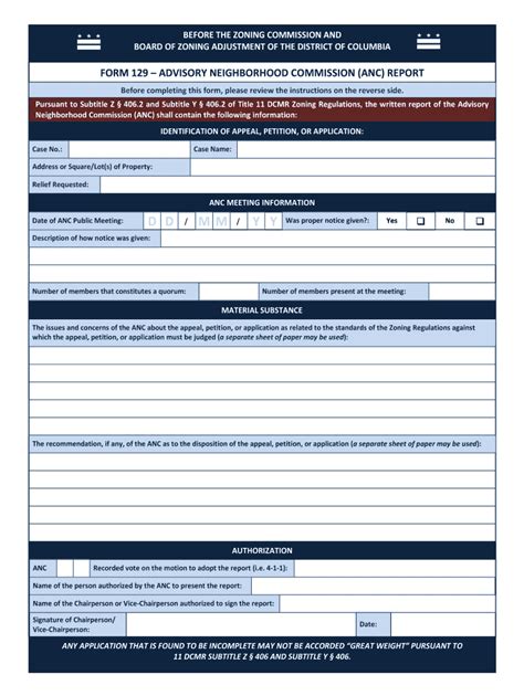 Dc Form Anc Fill Online Printable Fillable Blank PdfFiller