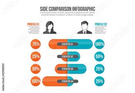 Side Comparison Infographic Buy This Stock Template And Explore