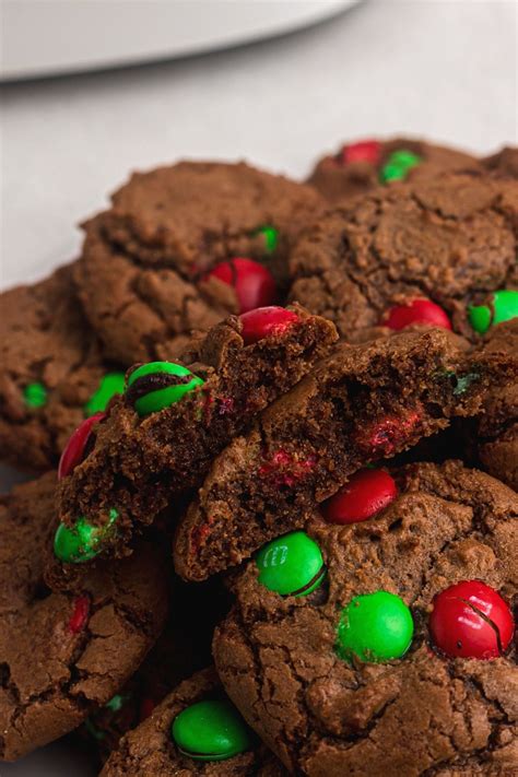 Air Fryer Christmas Brownie Mix Cookies Air Frying Foodie