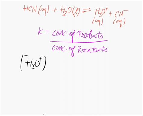 Solved Write The Equilibrium Constant Expression K For The Following