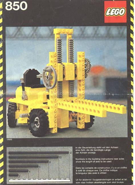 LEGO Anleitung Anzeigen 850 Fork Lift Truck LEGO Bauanleitungen Und