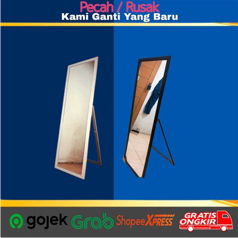 Jual Standing Mirror Cermin Berdiri Bisa Digantung Ukuran X