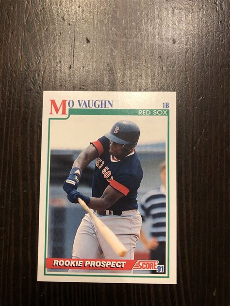 Score Mo Vaughn Rookie Card Boston Red Sox Ebay