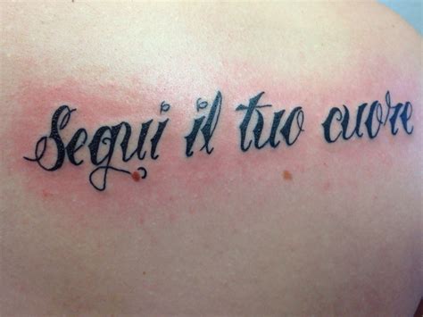 Segui Il Tuo Cuore Volg Je Hart Roman Numeral Tattoos Tattoos