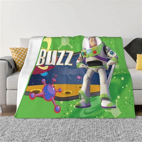 Buzz Lightyear Toy Story Fleece Throw Blanket For Couch Or Bed Plush