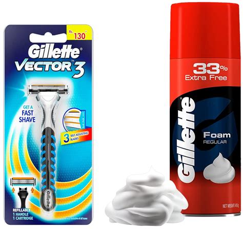 Gillette Classic Regular Pre Shave Foam G With Extra Free