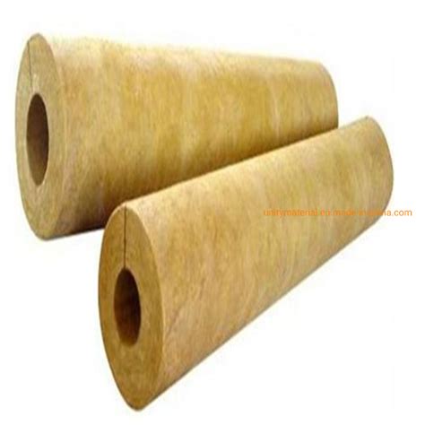 Good Thermal Insulation Material Rockwool Rock Wool Pipe With Aluminum