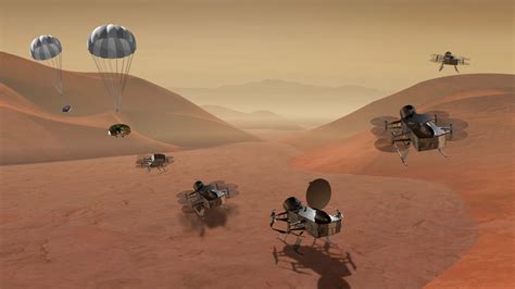 Nasa S Dragonfly Mission Is Sending An Eight Rotor Drone To Titan