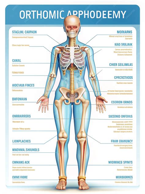 Silhouette of a man showing joints bones Orthopedic pain anatomy Text