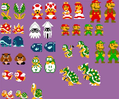 I Redrew The Nes Mario Bros Sprites With The Same Limits Colors And