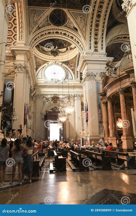 Interior Of The Cathedral Basilica Of Our Lady Of The Pillar Editorial