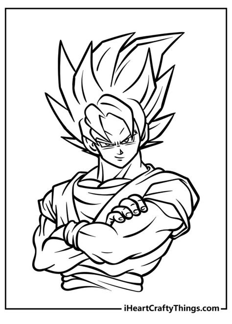 Printable Dragon Ball Z Coloring Pages Updated 2023