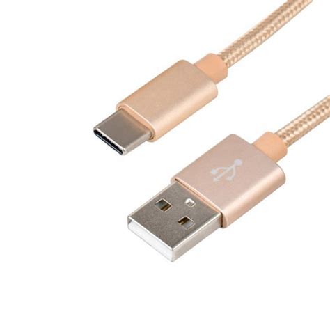 Nylon USB Type C Kaapeli Pikalataus Kulta 3 M Gigantti Verkkokauppa