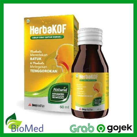 Jual Herbakof Sirup Ml Obat Batuk Pilek Flu Bersin Herbal Shopee