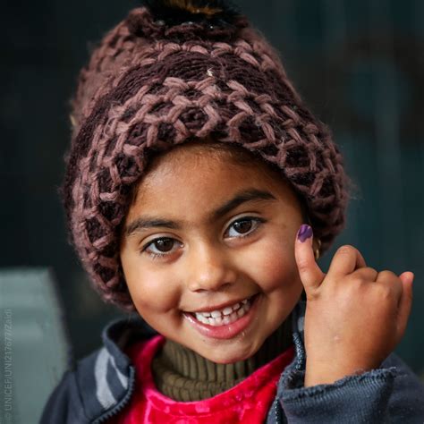 UNICEF - A brightly coloured fingertip has been a proud...
