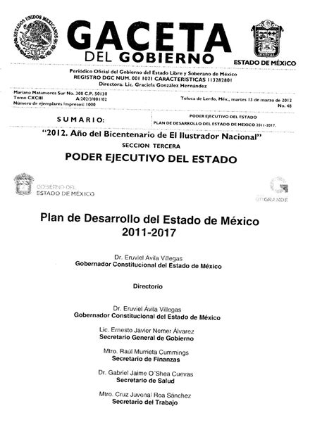 Plan De Desarrollo Del Estado De México 2011 2017 By Sedesem Webmaster