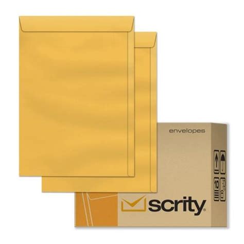 Envelope Saco Kraft Ouro X Mm G Caixa C Unidades Scrity